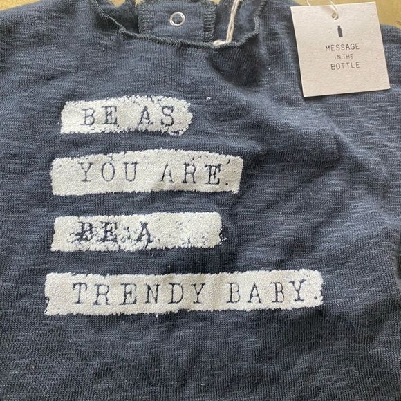 Message In The Bottle Trendy long sleeve graphic tee - Picture 3 of 6